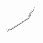 MagnaFlow 23795 hm grade direct-fit catalytic converter, rear view of the turntable spin
