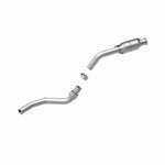 MagnaFlow 49031 oem grade direct-fit catalytic converter, rear view of the turntable spin