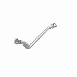 MagnaFlow 5451098 carb direct-fit catalytic converter, opposite front three-quarter view of the turntable spin