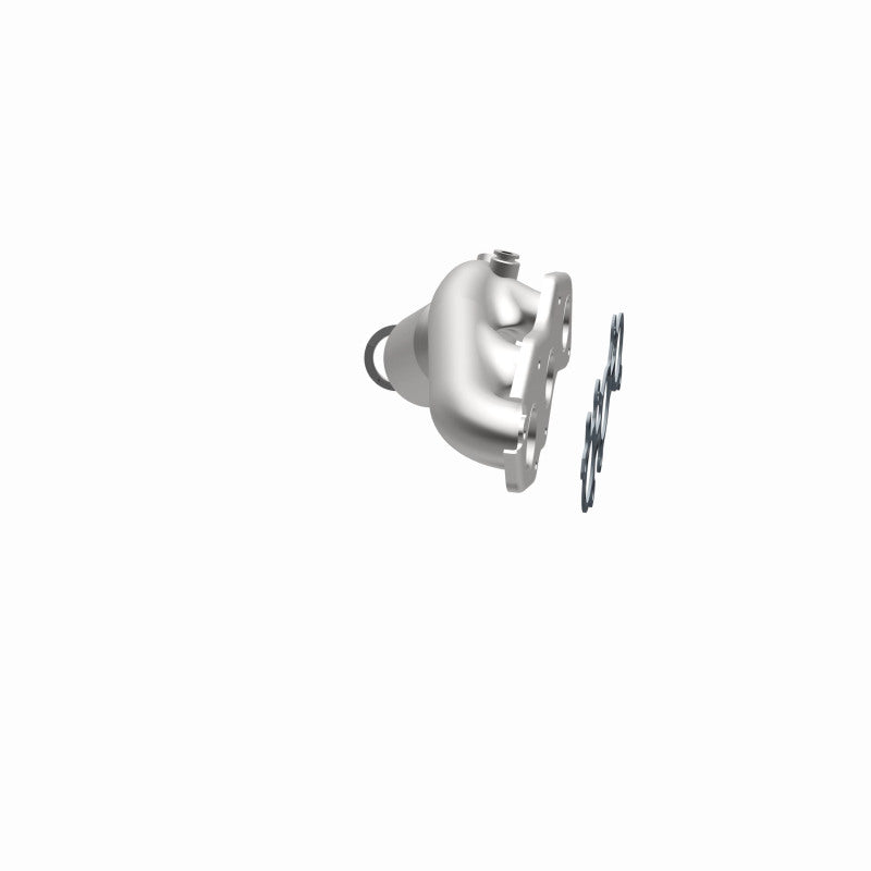 MagnaFlow 49285 oem grade manifold converter, opposite side view of the turntable spin
