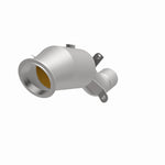 MagnaFlow 52258 oem grade direct-fit catalytic converter, opposite front three-quarter view of the turntable spin