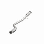 MagnaFlow 52109 oem grade direct-fit catalytic converter, opposite front three-quarter view of the turntable spin