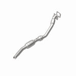 MagnaFlow 49892 oem grade direct-fit catalytic converter, rear view of the turntable spin