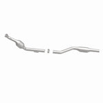 MagnaFlow 454043 carb direct-fit catalytic converter, side view of the turntable spin