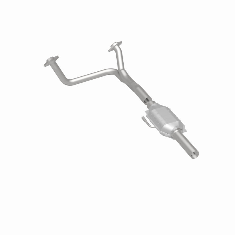 MagnaFlow 93306 epa direct-fit catalytic converter, rear three-quarter view of the turntable spin
