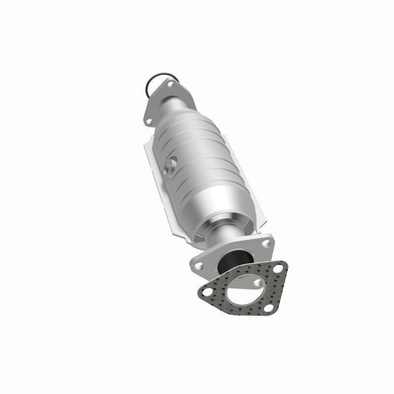 MagnaFlow 49569 oem grade direct-fit catalytic converter, opposite side view of the turntable spin