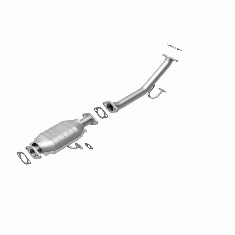 MagnaFlow 93686 epa direct-fit catalytic converter, rear view of the turntable spin