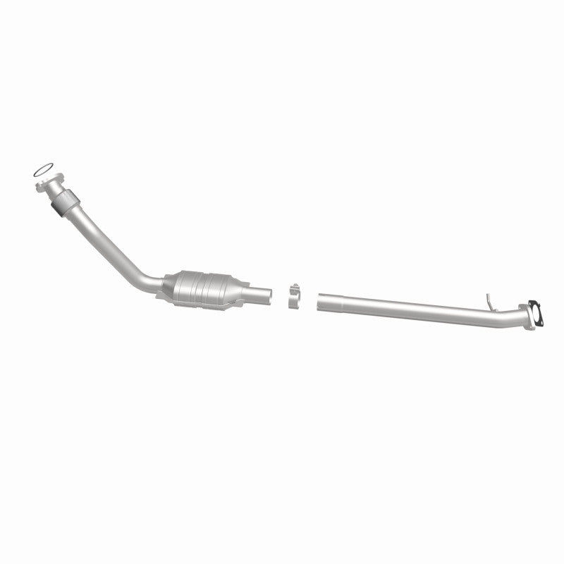 MagnaFlow 93171 hm grade direct-fit catalytic converter, side view of the turntable spin