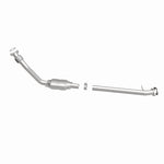 MagnaFlow 93171 hm grade direct-fit catalytic converter, side view of the turntable spin