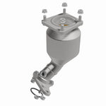 MagnaFlow 551129 carb direct-fit catalytic converter, front three-quarter view of the turntable spin