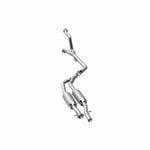 MagnaFlow 23573 epa direct-fit catalytic converter, rear three-quarter view of the turntable spin