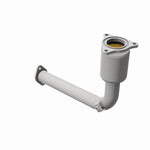 MagnaFlow 50837 hm grade direct-fit catalytic converter, rear view of the turntable spin