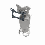 MagnaFlow 52020 oem grade manifold converter, opposite front three-quarter view of the turntable spin