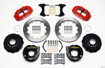 Wilwood Narrow Superlite 4R Rear P-Brk Kit 12.88in Red Chevy 12 Bolt w/ C-Clips