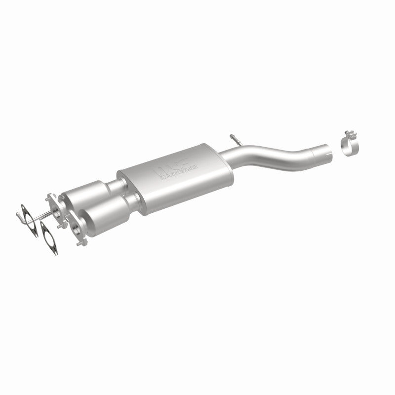 MagnaFlow 52719 oem grade direct-fit catalytic converter, front three-quarter view of the turntable spin