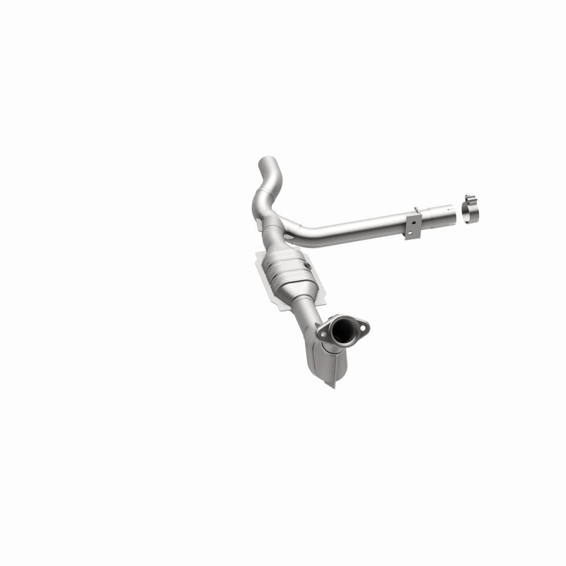 MagnaFlow 93395 hm grade direct-fit catalytic converter, opposite side view of the turntable spin