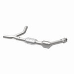 MagnaFlow 51692 oem grade direct-fit catalytic converter, opposite rear three-quarter view of the turntable spin