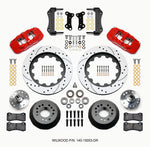 Wilwood AERO6 Front Hub Kit 15.00 Drilled Red 67-69 Camaro 64-72 Nova Chevelle