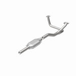 MagnaFlow 93306 epa direct-fit catalytic converter, rear view of the turntable spin