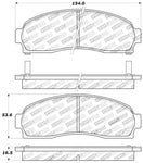 StopTech Sport Brake Pads w/Shims and Hardware - Rear
