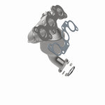 MagnaFlow 5531610 carb manifold converter, opposite rear three-quarter view of the turntable spin
