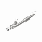 MagnaFlow 5491211 carb direct-fit catalytic converter, rear view of the turntable spin