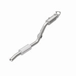 MagnaFlow 49904 oem grade direct-fit catalytic converter, rear view of the turntable spin