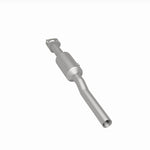 MagnaFlow 280448 oem grade direct-fit catalytic converter, rear three-quarter view of the turntable spin