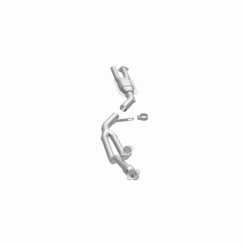 MagnaFlow 23817 epa direct-fit catalytic converter, opposite side view of the turntable spin