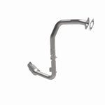 MagnaFlow 49719 oem grade direct-fit catalytic converter, front three-quarter view of the turntable spin