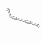 MagnaFlow 52632 oem grade direct-fit catalytic converter, rear view of the turntable spin