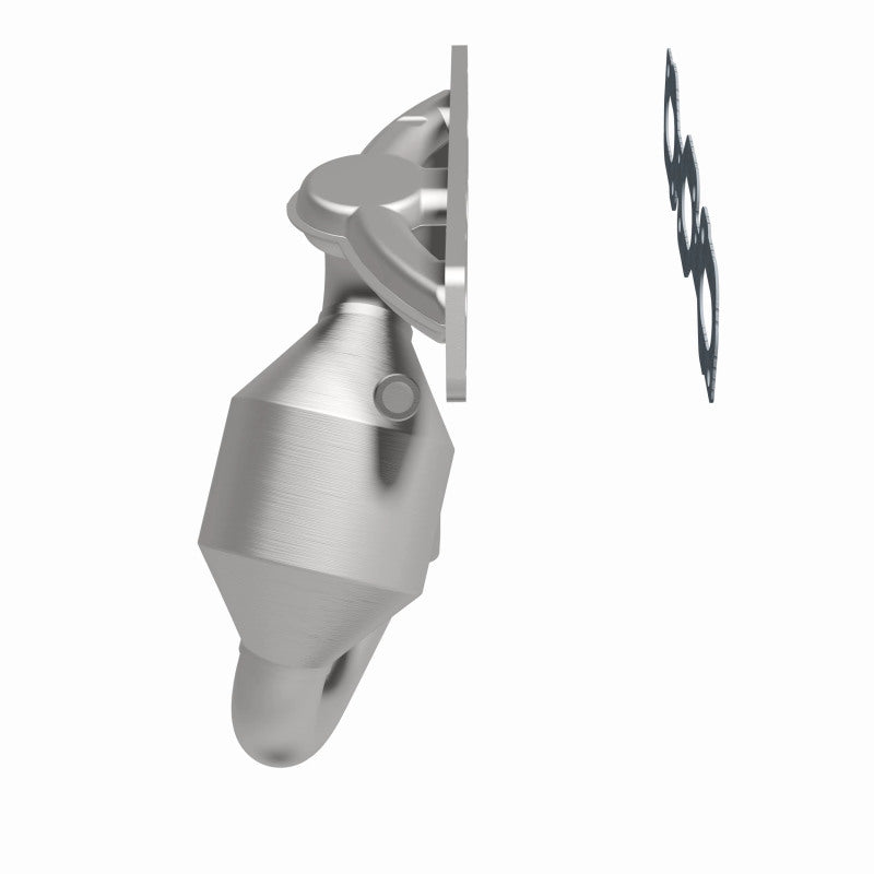 MagnaFlow 50646 hm grade manifold converter, side view of the turntable spin