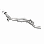 MagnaFlow 23518 hm grade direct-fit catalytic converter, side view of the turntable spin