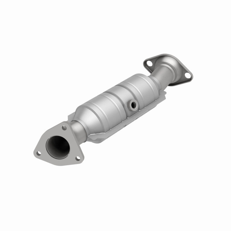 MagnaFlow 49261 oem grade direct-fit catalytic converter, rear view of the turntable spin