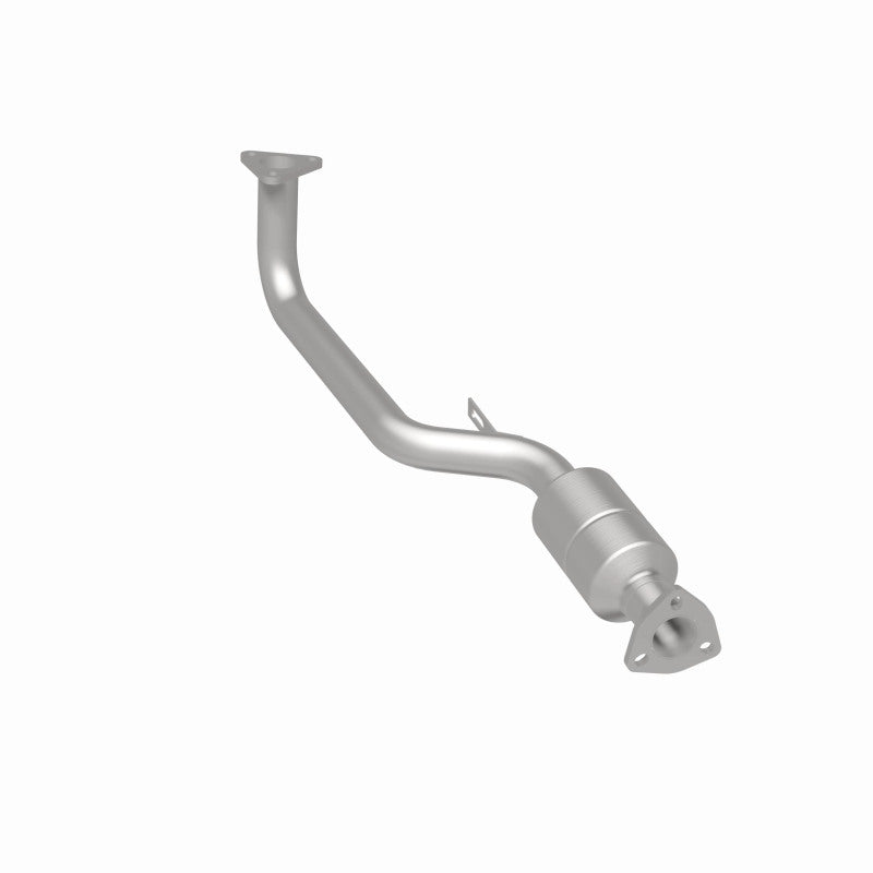 MagnaFlow 23621 epa direct-fit catalytic converter, rear three-quarter view of the turntable spin
