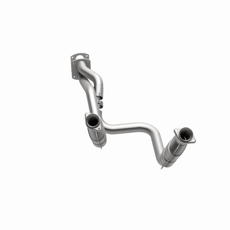 MagnaFlow 49911 oem grade direct-fit catalytic converter, opposite side view of the turntable spin