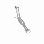 MagnaFlow 24229 hm grade direct-fit catalytic converter, rear three-quarter view of the turntable spin