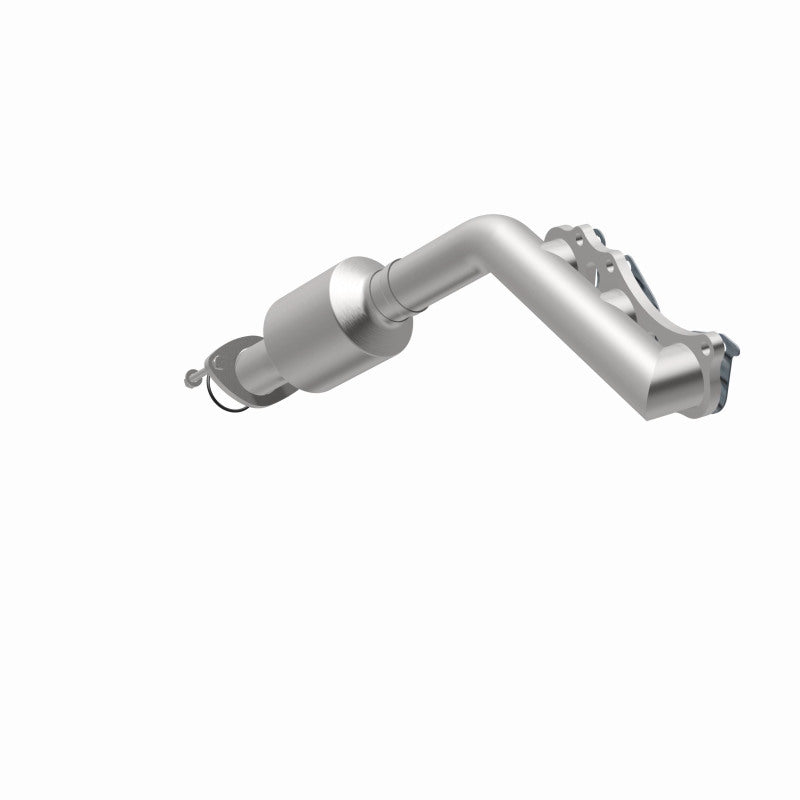 MagnaFlow 5481342 carb manifold converter, opposite rear three-quarter view of the turntable spin