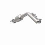 MagnaFlow 5481342 carb manifold converter, opposite rear three-quarter view of the turntable spin