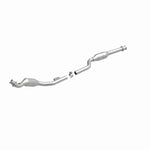 MagnaFlow 93288 hm grade direct-fit catalytic converter, front three-quarter view of the turntable spin
