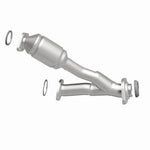 MagnaFlow 49507 oem grade direct-fit catalytic converter, side view of the turntable spin