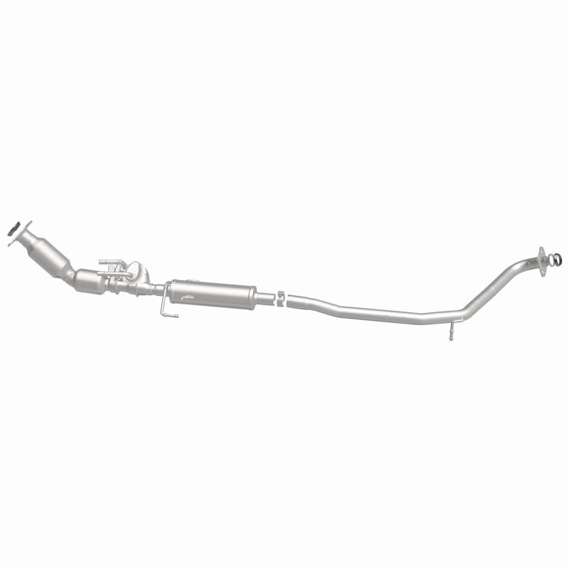MagnaFlow 280460 oem grade direct-fit catalytic converter, side view of the turntable spin