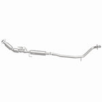 MagnaFlow 280460 oem grade direct-fit catalytic converter, side view of the turntable spin