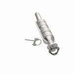 MagnaFlow 52228 oem grade direct-fit catalytic converter, opposite side view of the turntable spin
