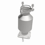 MagnaFlow 5411905 carb direct-fit catalytic converter, side view of the turntable spin