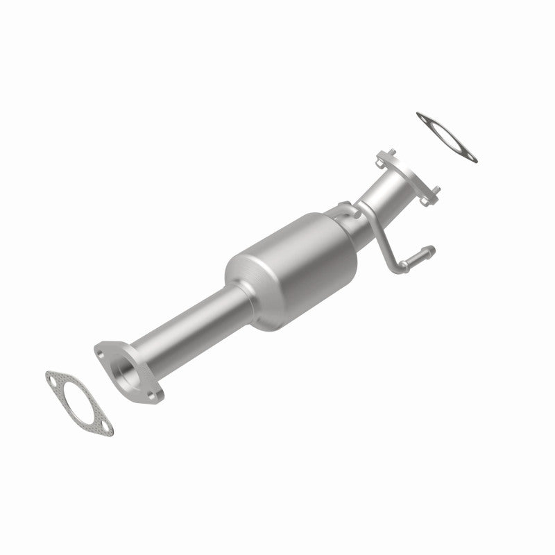 MagnaFlow 5571421 carb direct-fit catalytic converter, rear view of the turntable spin