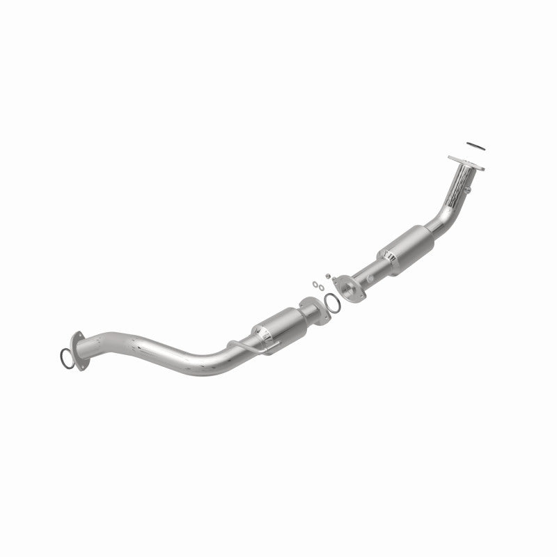 MagnaFlow 52559 oem grade direct-fit catalytic converter, rear view of the turntable spin