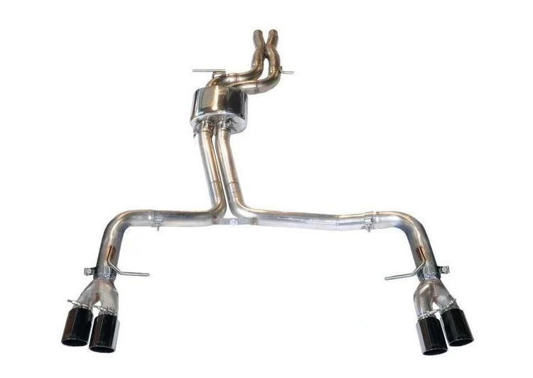 AWE Tuning Audi S4 3.0T Track Edition Exhaust - Chrome Silver Tips (90mm) - autotalent