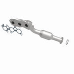 MagnaFlow 49995 oem grade manifold converter, side view of the turntable spin