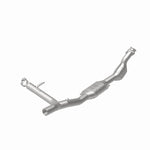 MagnaFlow 93397 hm grade direct-fit catalytic converter, rear view of the turntable spin